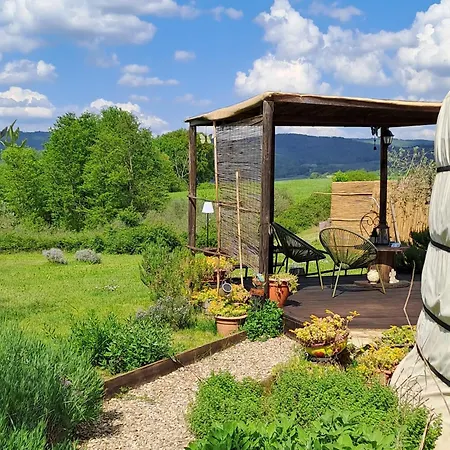 2 Cuori E 1 Yurta Glamping In Tuscany - Adults Only Lüks kamp alanı Asciano
