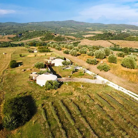 2 Cuori E 1 Yurta Glamping In Tuscany - Adults Only * Asciano